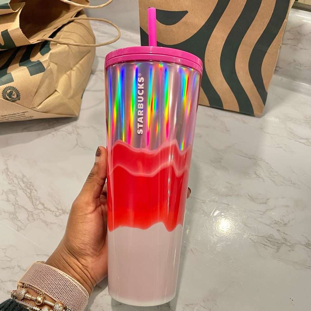 Pink Starbucks Holiday Tumbler